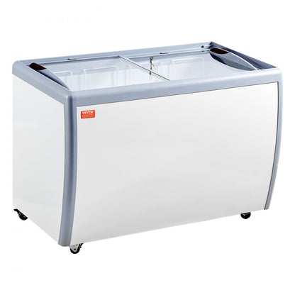 RI-360DC - 370L Ice Cream Display Freezer with LED & Glass Door