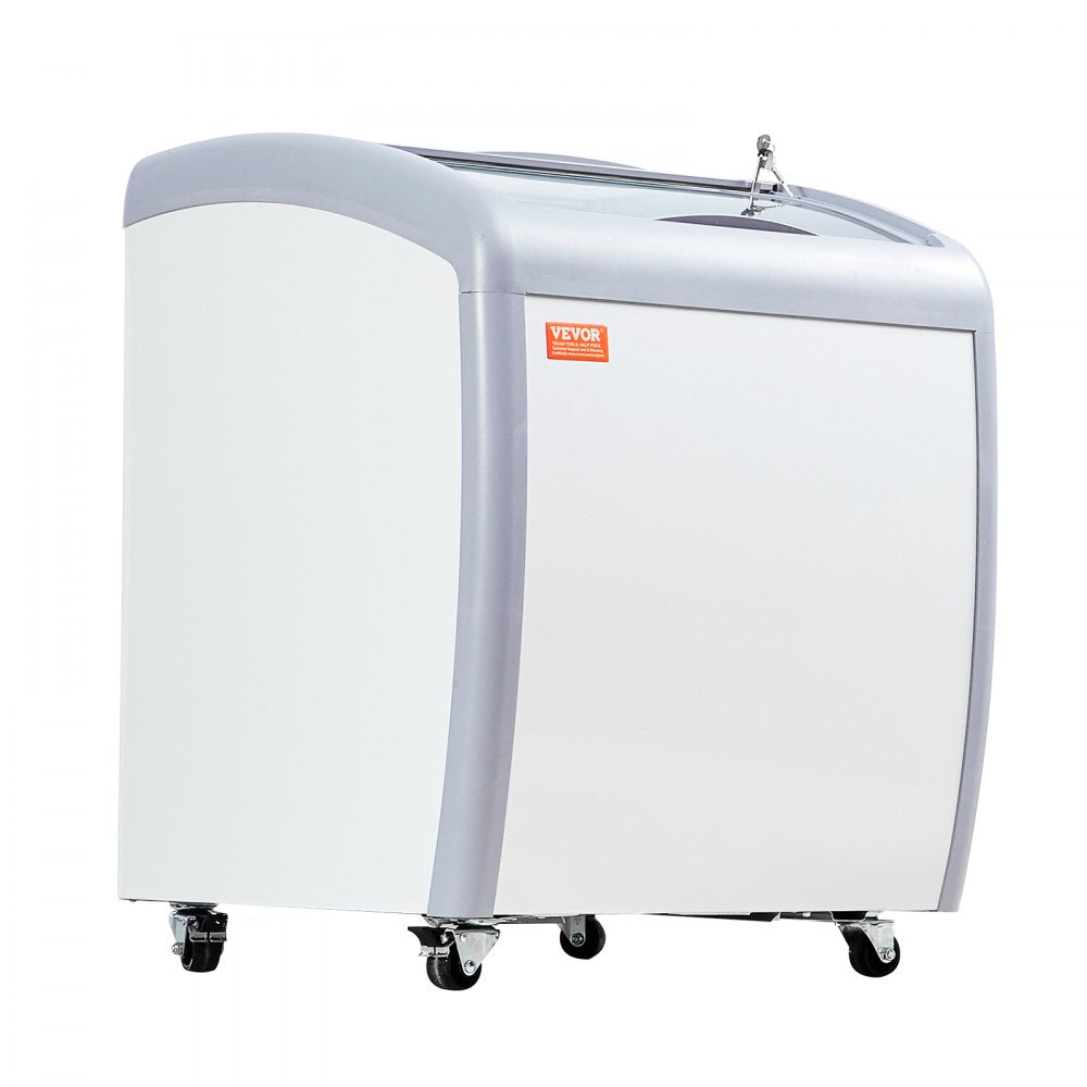 RI-160A - 154L Ice Cream Display Case with Wire Baskets and LED Lighting