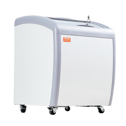 RI-160A - 154L Ice Cream Display Case with Wire Baskets and LED Lighting