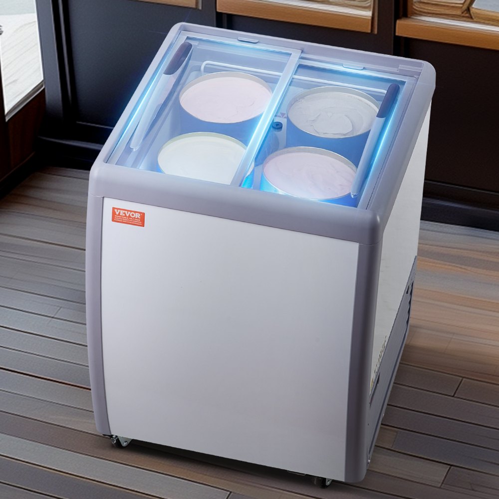 RI-160DC - 158L VEVOR Ice Cream Display Case for Restaurants and Stores