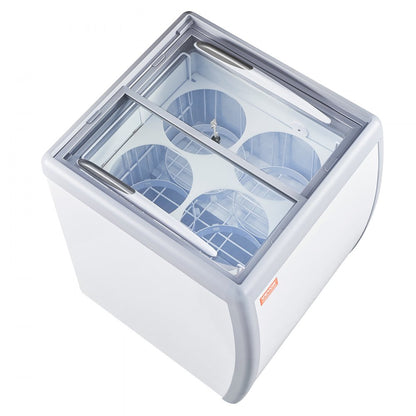 RI-160DC - 158L VEVOR Ice Cream Display Case for Restaurants and Stores