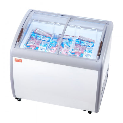 RI-260A - 9.3 Cu.ft VEVOR Chest Freezer with LED Lighting & Glass Door