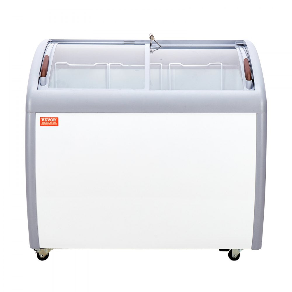 RI-260A - 9.3 Cu.ft VEVOR Chest Freezer with LED Lighting & Glass Door