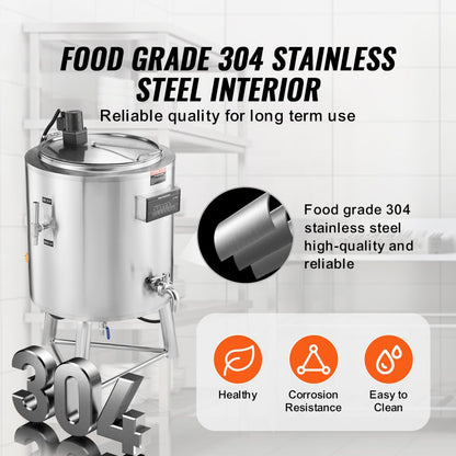 ZD-100L - 100L Stainless Steel Milk Pasteurizer for Enhanced Flavor & Efficiency