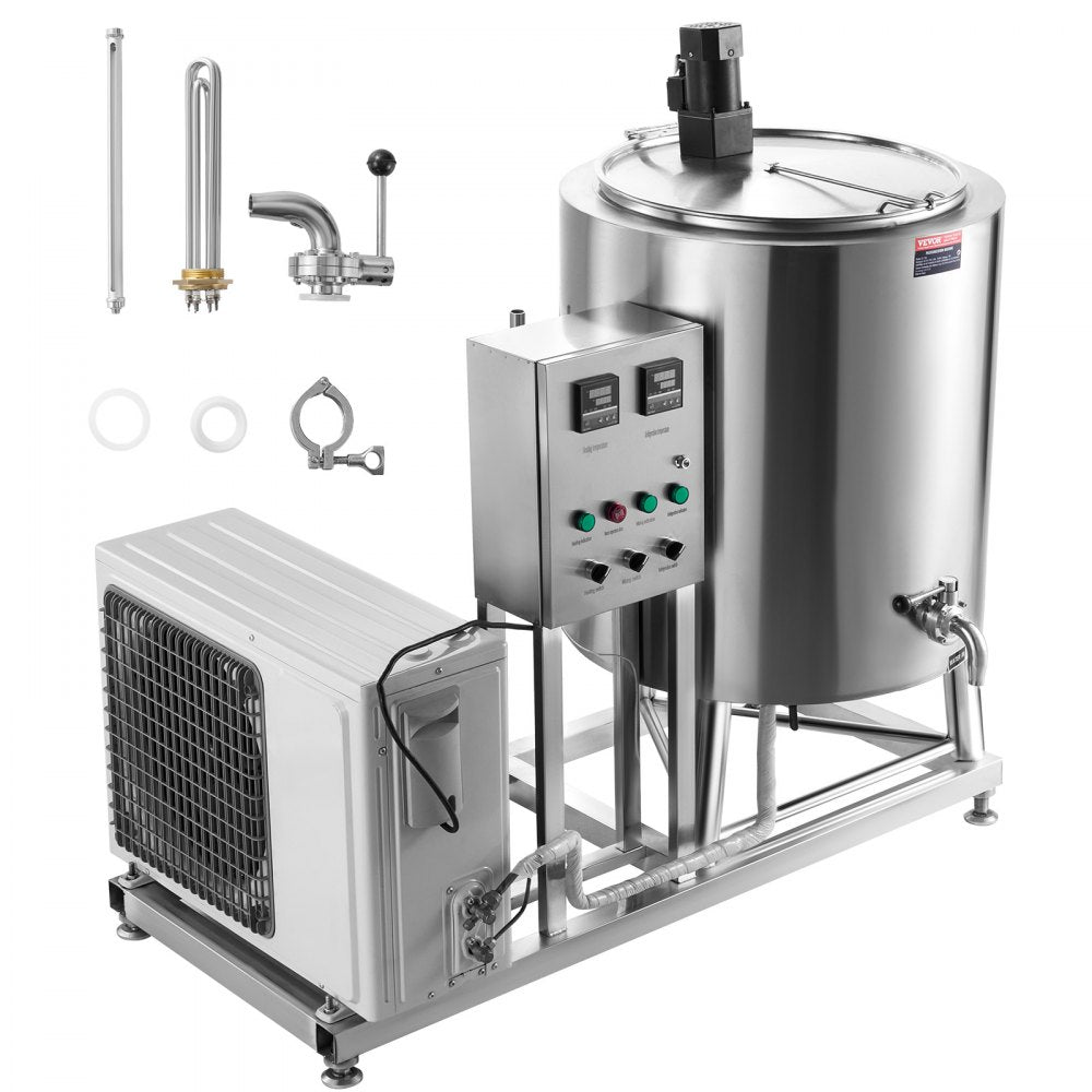 ZD-150L - 150L Stainless Steel Milk Pasteurizer for Versatile Beverage Processing