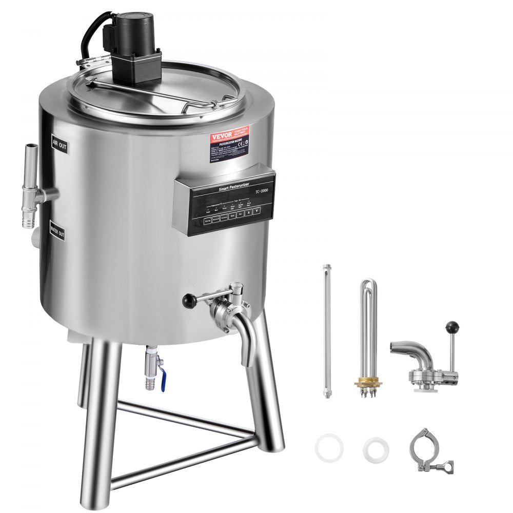 ZD-30L - 30L Stainless Steel Milk Pasteurizer for Juices & Alternatives