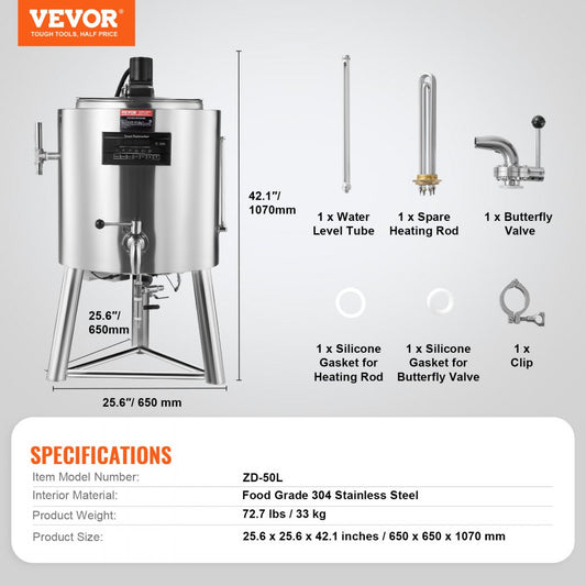 ZD-50L - 50L Food-Grade Stainless Steel Milk Pasteurizer for Enhanced Flavor