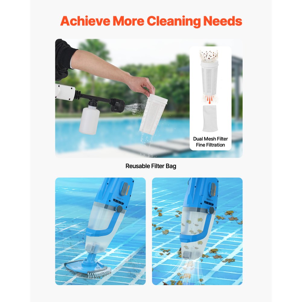 PJV25E - Ultra-Powerful Cordless Spa Vacuum with 60-Min Runtime
