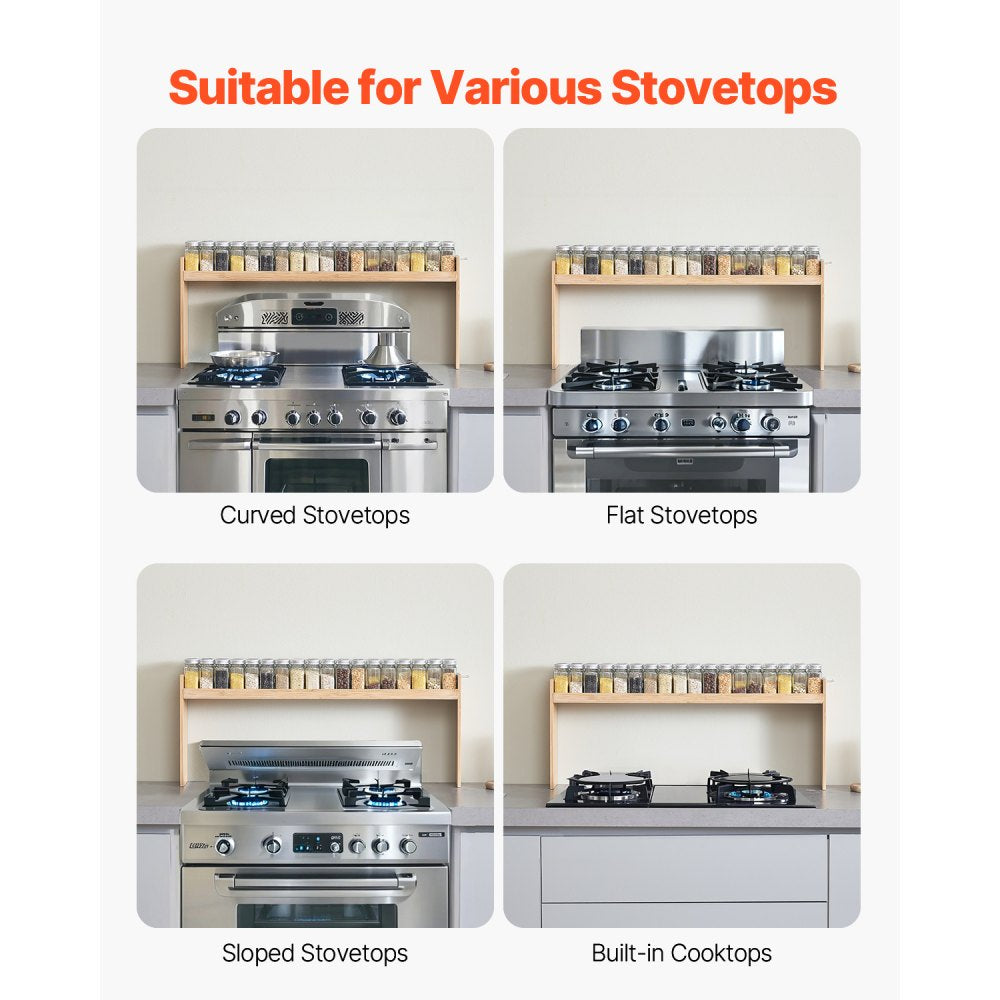 P00480 - Durable Over-Stove Spice Shelf for All Cooktops