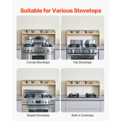 P00480 - Durable Over-Stove Spice Shelf for All Cooktops