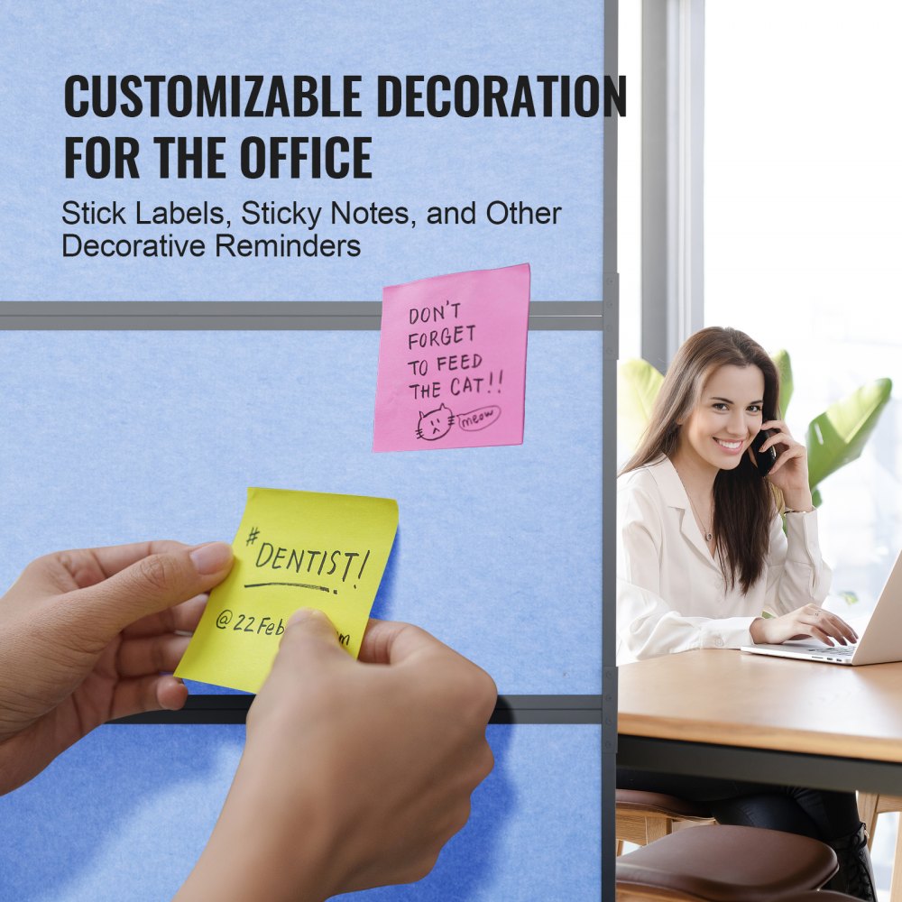 TLD-20 - Versatile 72" x 66" Acoustic Room Divider for Privacy and Noise Reduction