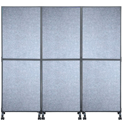 72*66 - 72" Acoustic Room Divider with Steel Frame, Noise-Absorbing Design