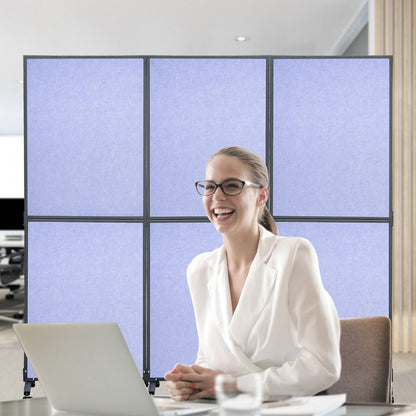 72*66 - VEVOR 72" Acoustic Room Divider with Steel Frame and Noise Absorption