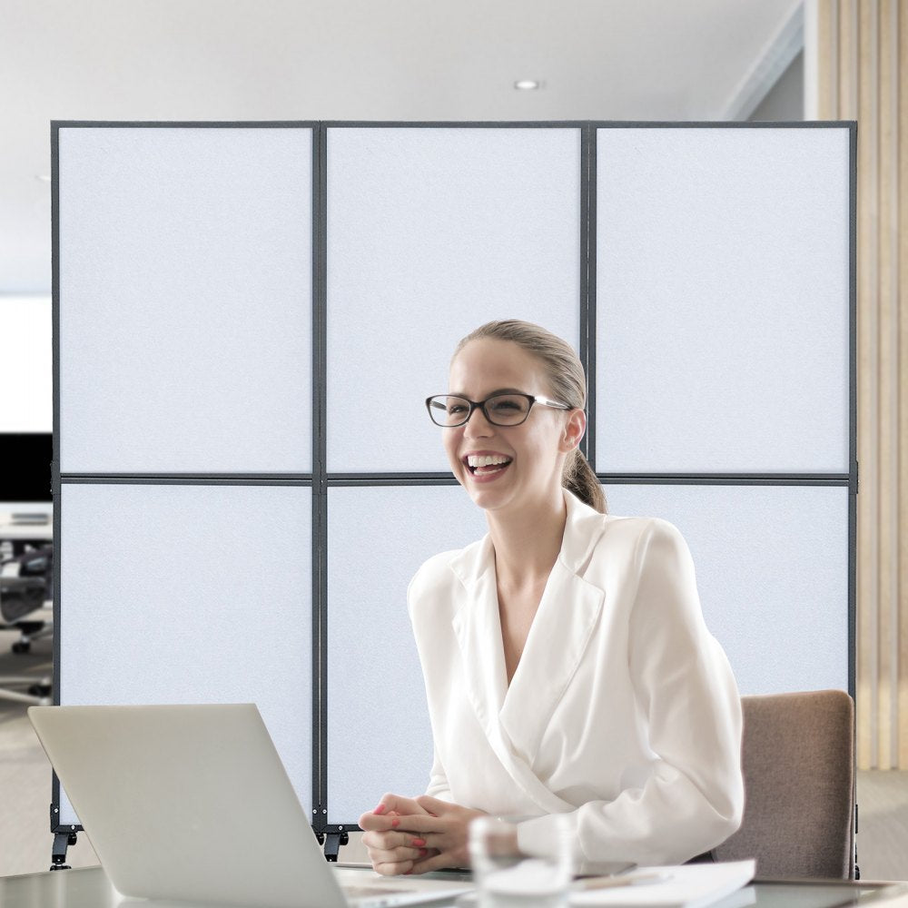 72*66 - VEVOR 72" Acoustic Room Divider with Steel Frame and Noise Absorption