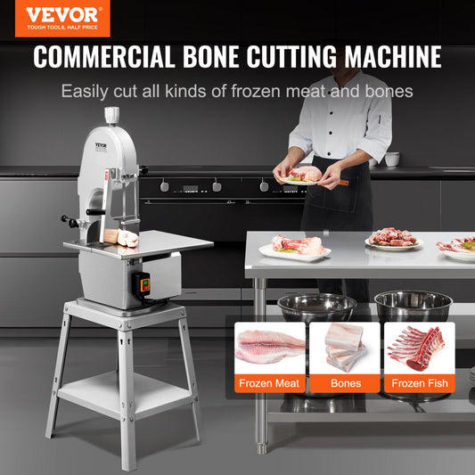 BS-280 - 1800W Stainless Steel Meat Bandsaw, Max Cut 9.84” High