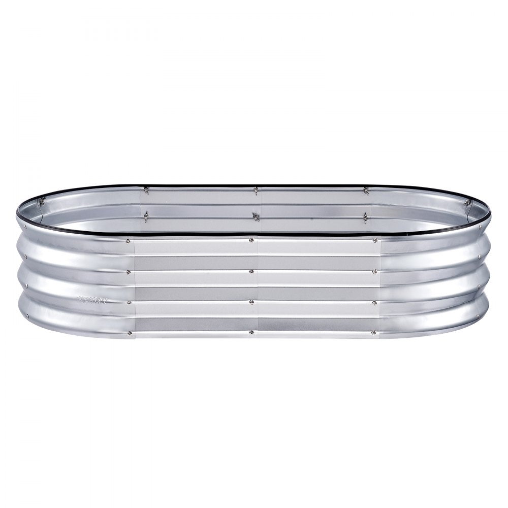 010806737477 - 48.2" Galvanized Raised Garden Bed for Flowers & Vegetables