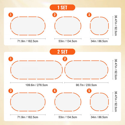 010958184238 - Spacious 71.9" Metal Raised Garden Bed for Flowers & Vegetables
