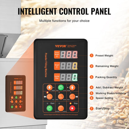 F-1000-V1 - Versatile Particle Filler for Grains & Seeds, 10g to 1000g