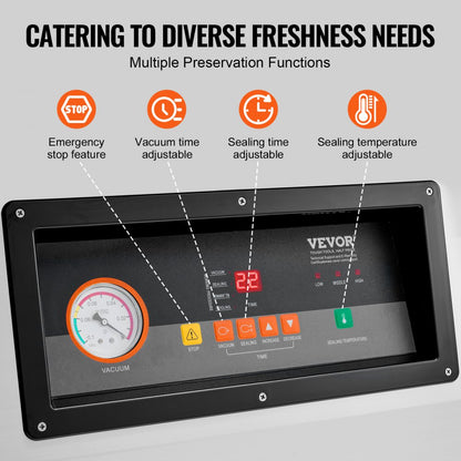 DZ-600-2S-V1 - 1200W Commercial Vacuum Sealer for Fresh Food Preservation