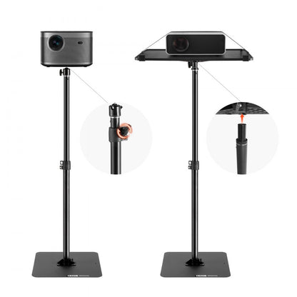 ZG-TBTY - Adjustable VEVOR Projector Stand with Cable Management, 30.3-63.4" Height