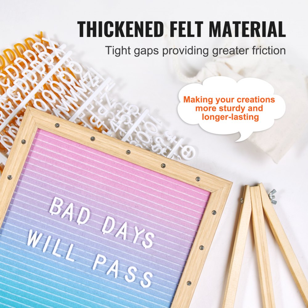 zoe-B0018PB - 9.96" VEVOR Felt Letter Board for Playful Decor