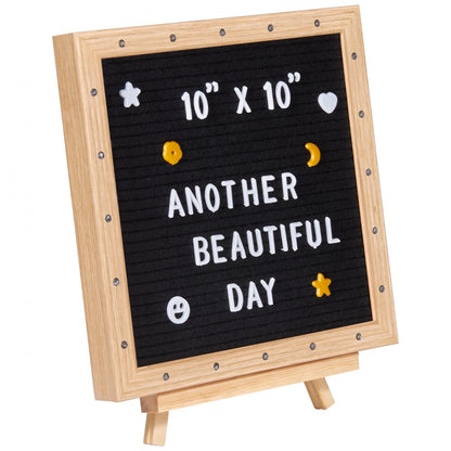 zoe-B0018B - 10" LED Black Felt Letter Board for Messages