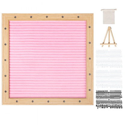zoe-B0018P - 10" Pink Felt Letter Board with 510 Letters for Announcements