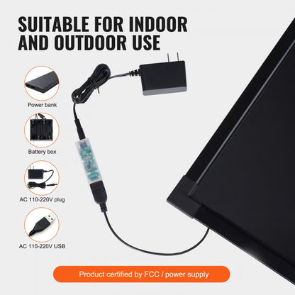 A34 Wall-mounted 3040 - Vibrant LED Message Board with Remote Control, 16" x 12"