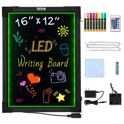 A34 Wall-mounted 3040 - Vibrant LED Message Board with Remote Control, 16" x 12"