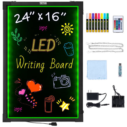 A46 Wall-mounted 4060 - Vibrant 24"x16" LED Message Board for Menus