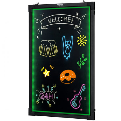 A46 Wall-mounted 4060 - Vibrant 24"x16" LED Message Board for Menus