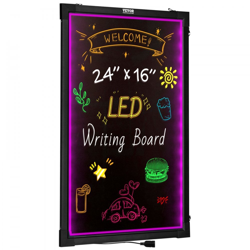 A46 Wall-mounted 4060 - Vibrant 24"x16" LED Message Board for Menus
