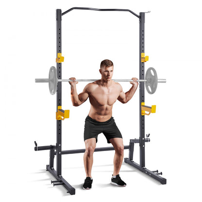 KLY-001 - Compact VEVOR Squat Rack - 62"x42"x81", 440lbs Capacity