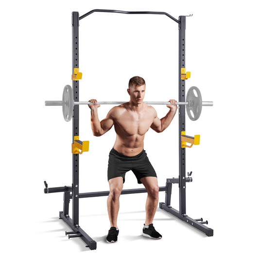 KLY-001 - Compact VEVOR Squat Rack - 62"x42"x81", 440lbs Capacity