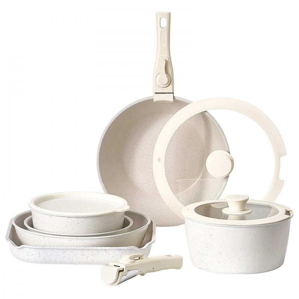 SS-LY-01 - 17-Piece Nonstick Kitchen Cookware Set for Versatile Cooking