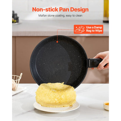 SS-LY-02 - 17-Piece Nonstick Cookware Set with Easy Storage and Versatile Design