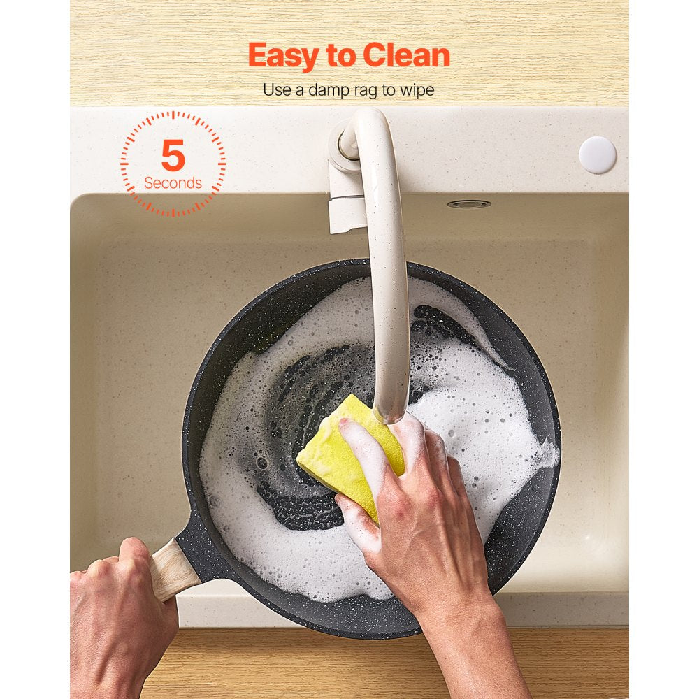 SS-LY-07 - 19-Piece Nonstick Granite Cookware Set for All Stovetops