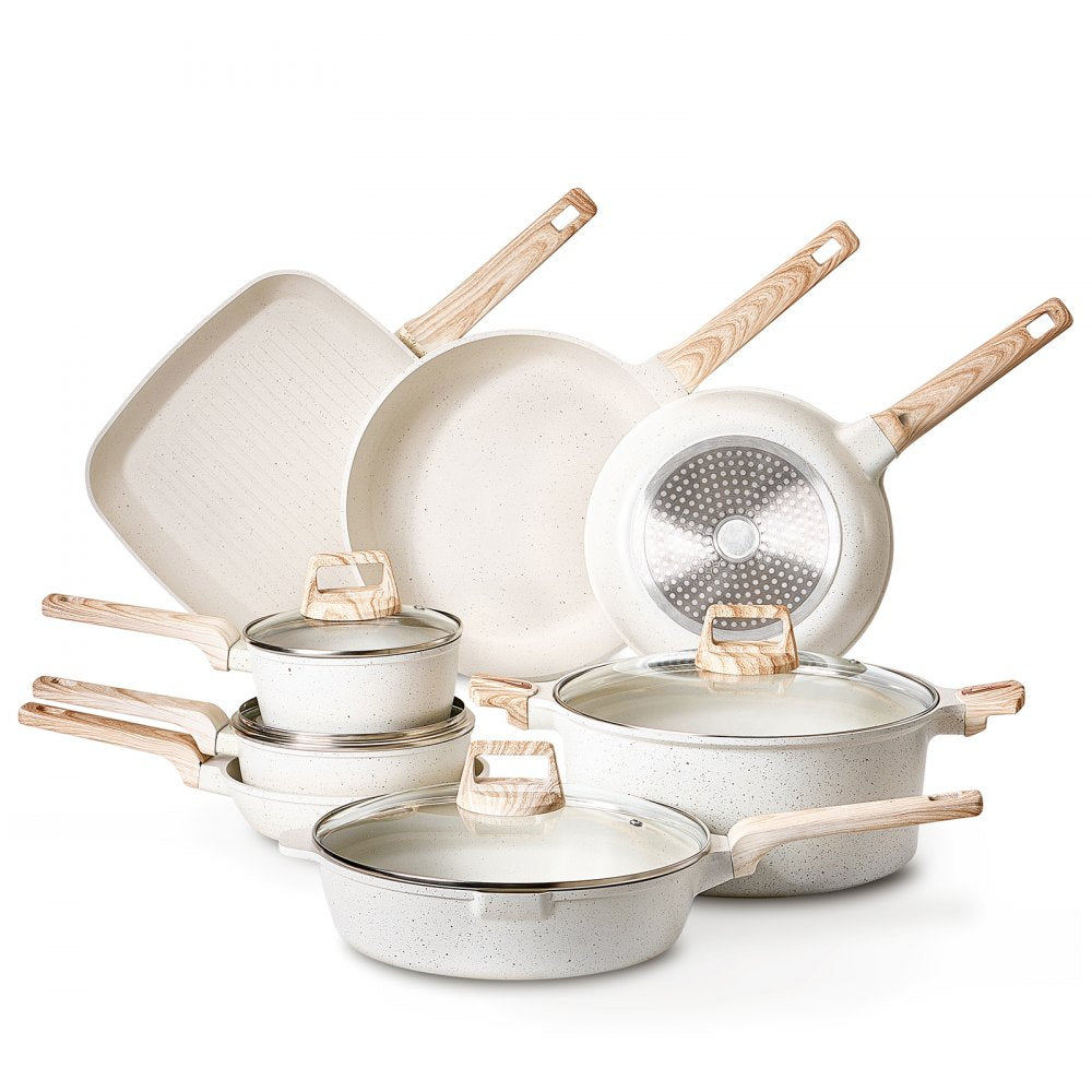 SS-LY-06 - 19-Piece Granite Nonstick Cookware Set for Versatile Cooking