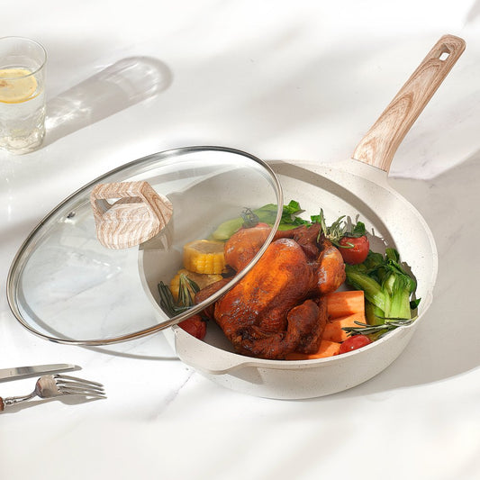 SS-LY-04 - 17-Piece Nonstick Granite Cookware Set for Easy Cooking