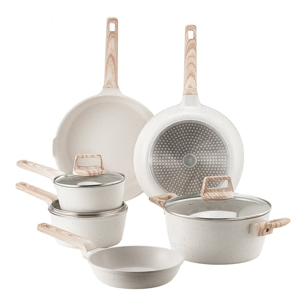 SS-LY-04 - 17-Piece Nonstick Granite Cookware Set for Easy Cooking