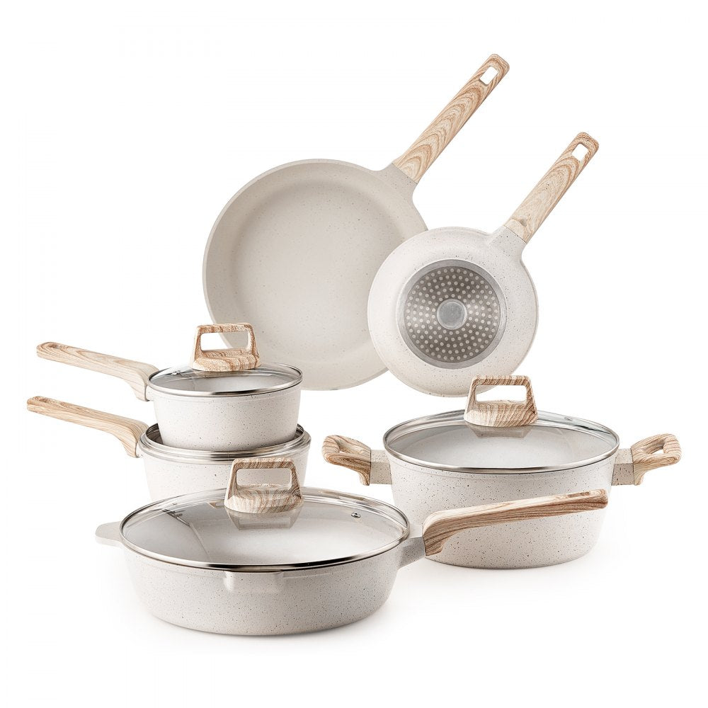 SS-LY-04 - 17-Piece Nonstick Granite Cookware Set for Easy Cooking