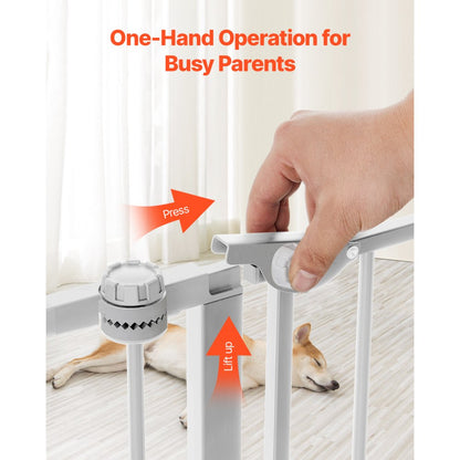 YFB1001W - 8-Panel Foldable Baby Gate, 192in x 28in, Secure Access