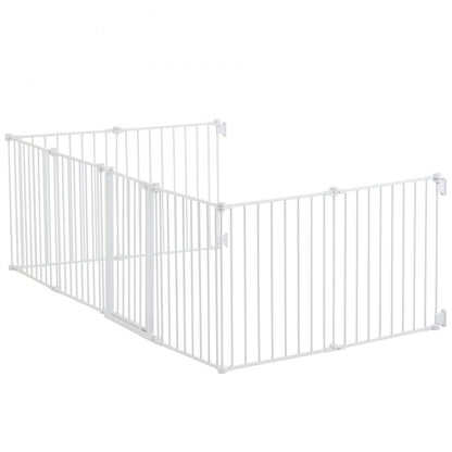 YFB1001W - 8-Panel Foldable Baby Gate, 192in x 28in, Secure Access