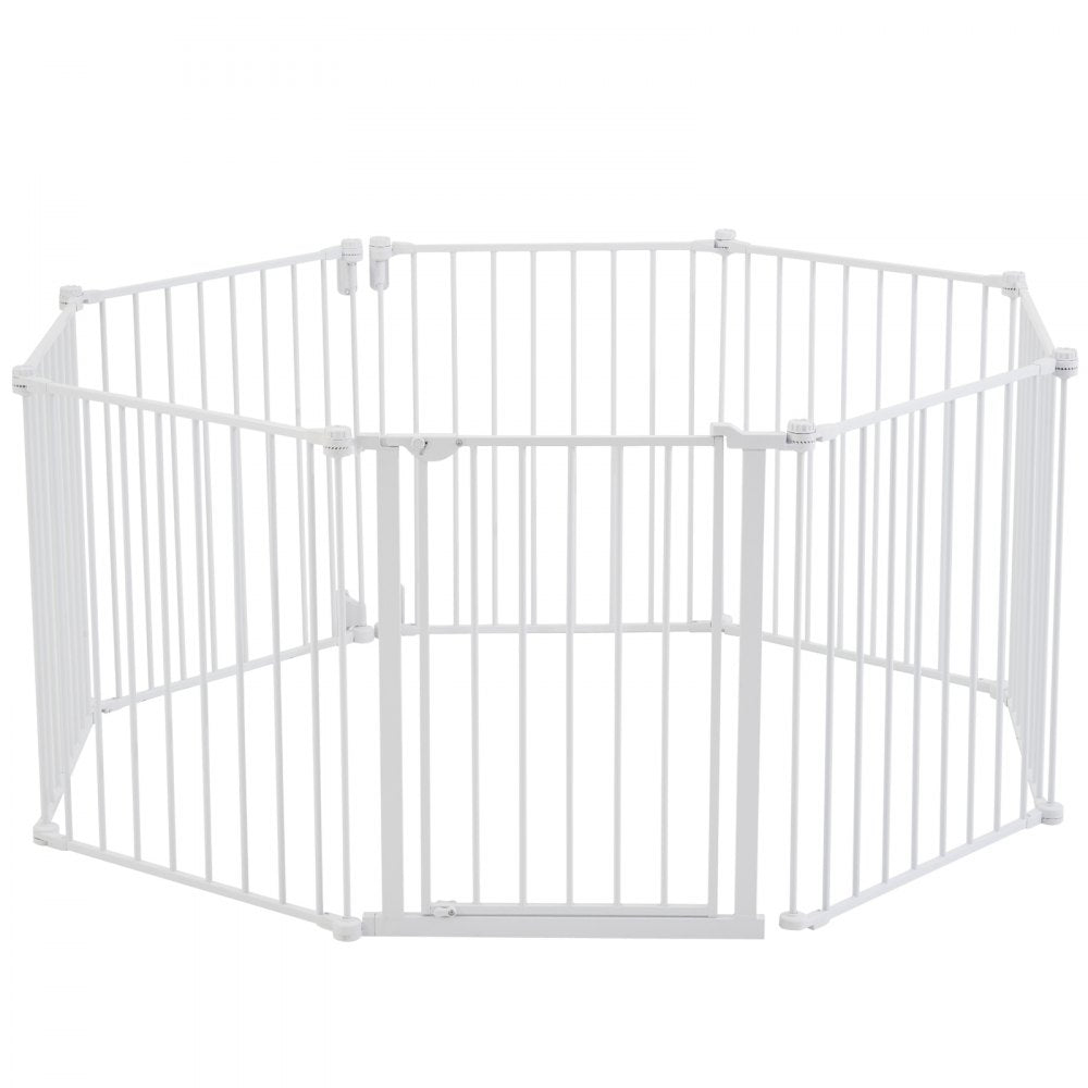 YFB1001W - 8-Panel Foldable Baby Gate, 192in x 28in, Secure Access