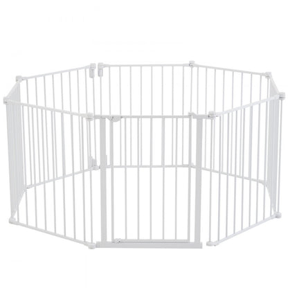 YFB1001W - 8-Panel Foldable Baby Gate, 192in x 28in, Secure Access