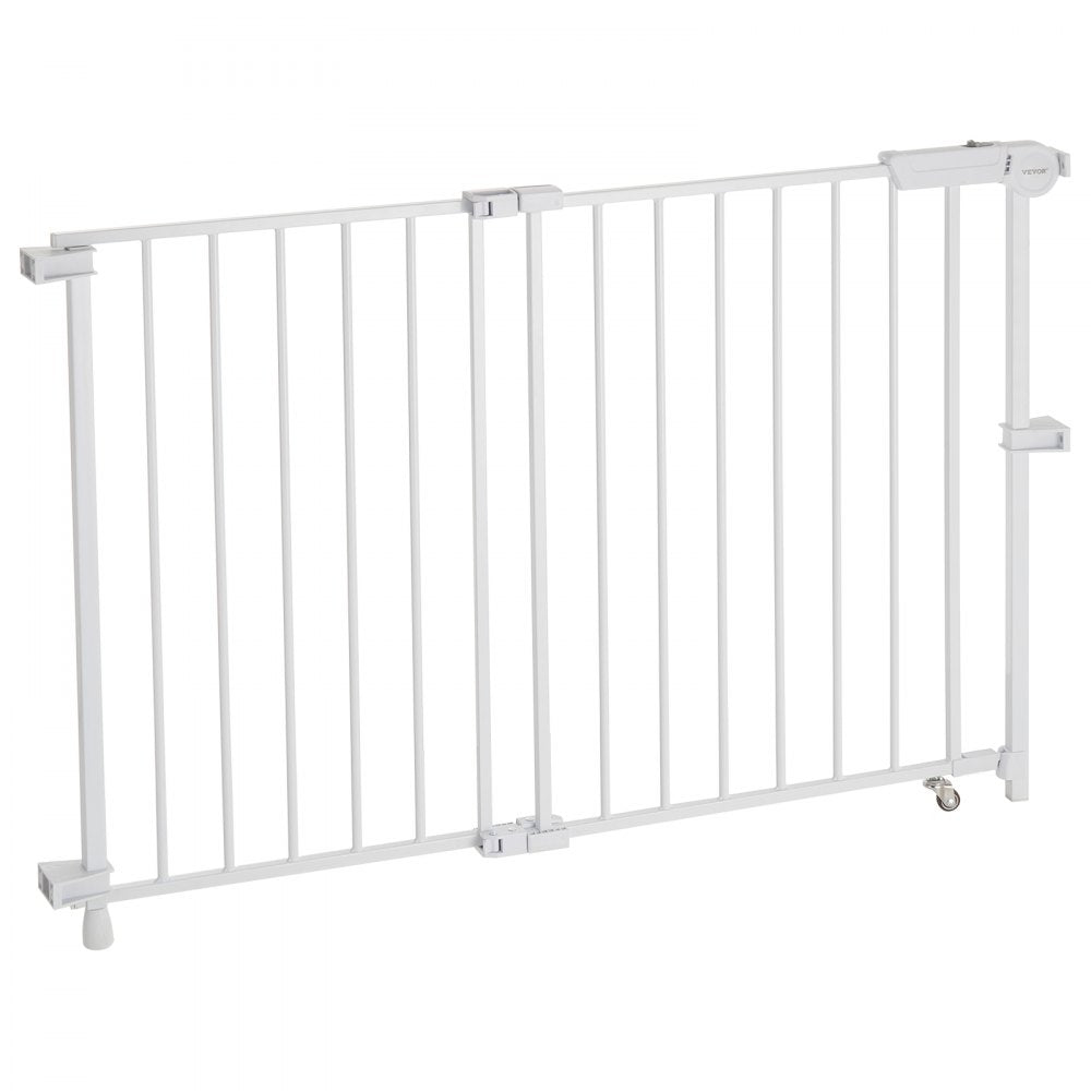 YFB1005W - 29.5-43 in Double-Lock Baby Gate with 180° Opening