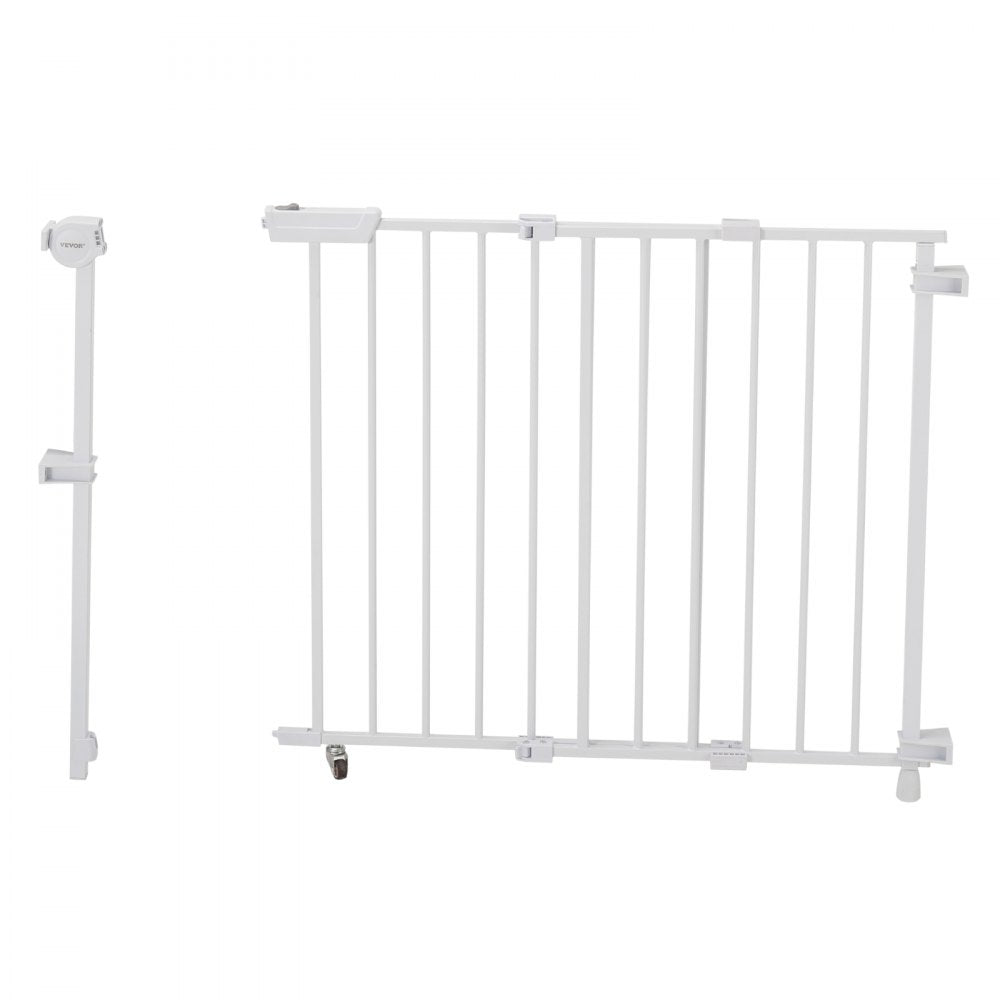YFB1005W - 29.5-43 in Double-Lock Baby Gate with 180° Opening