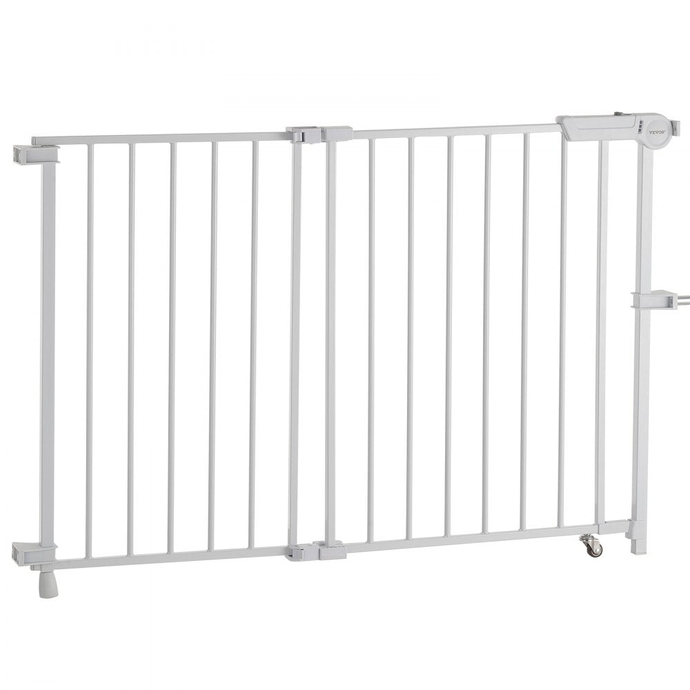 YFB1005W - 29.5-43 in Double-Lock Baby Gate with 180° Opening