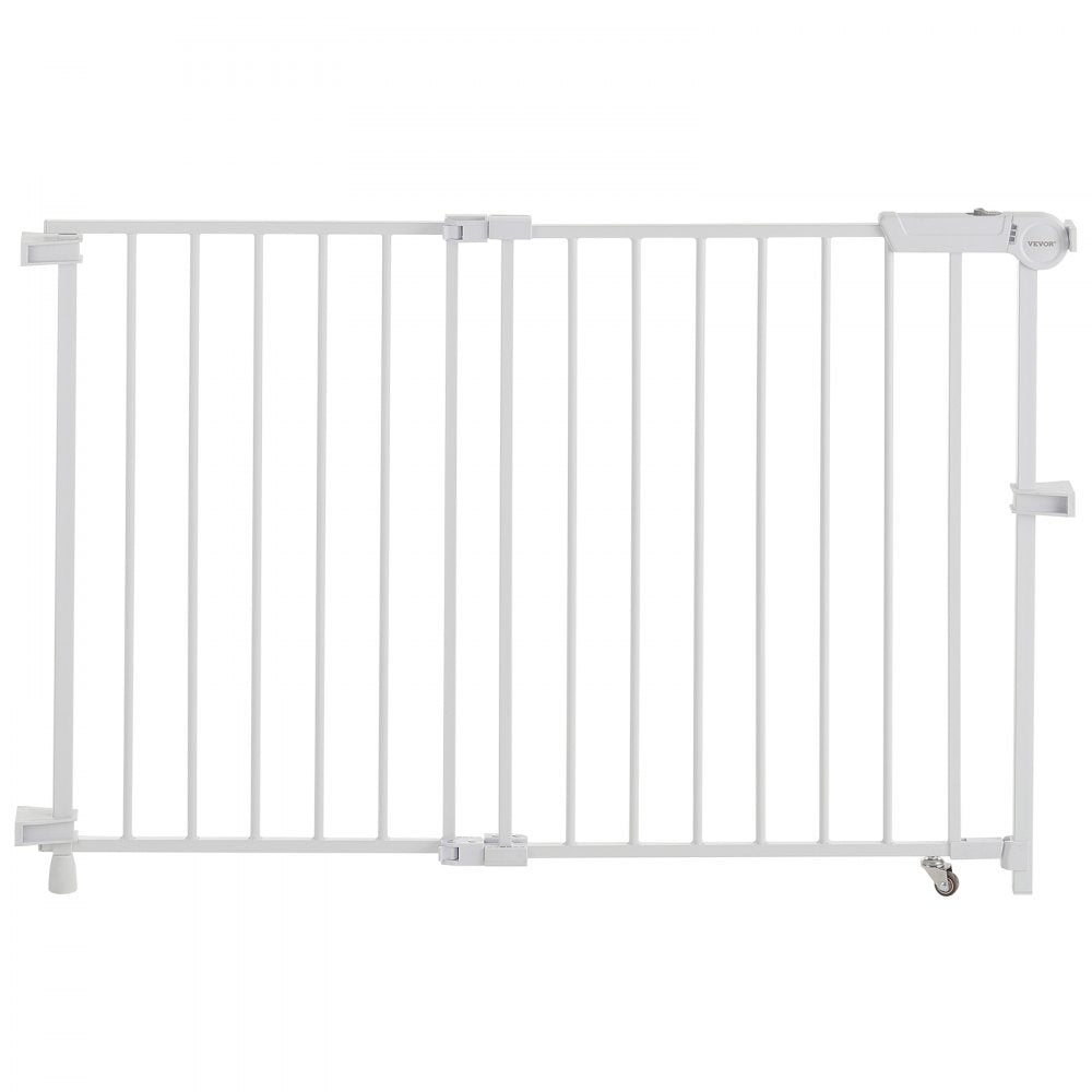 YFB1005W - 29.5-43 in Double-Lock Baby Gate with 180° Opening