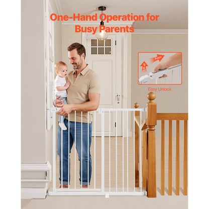 YFB1003W - 36" Tall Pressure-Mount Baby Gate, 26-40" Wide